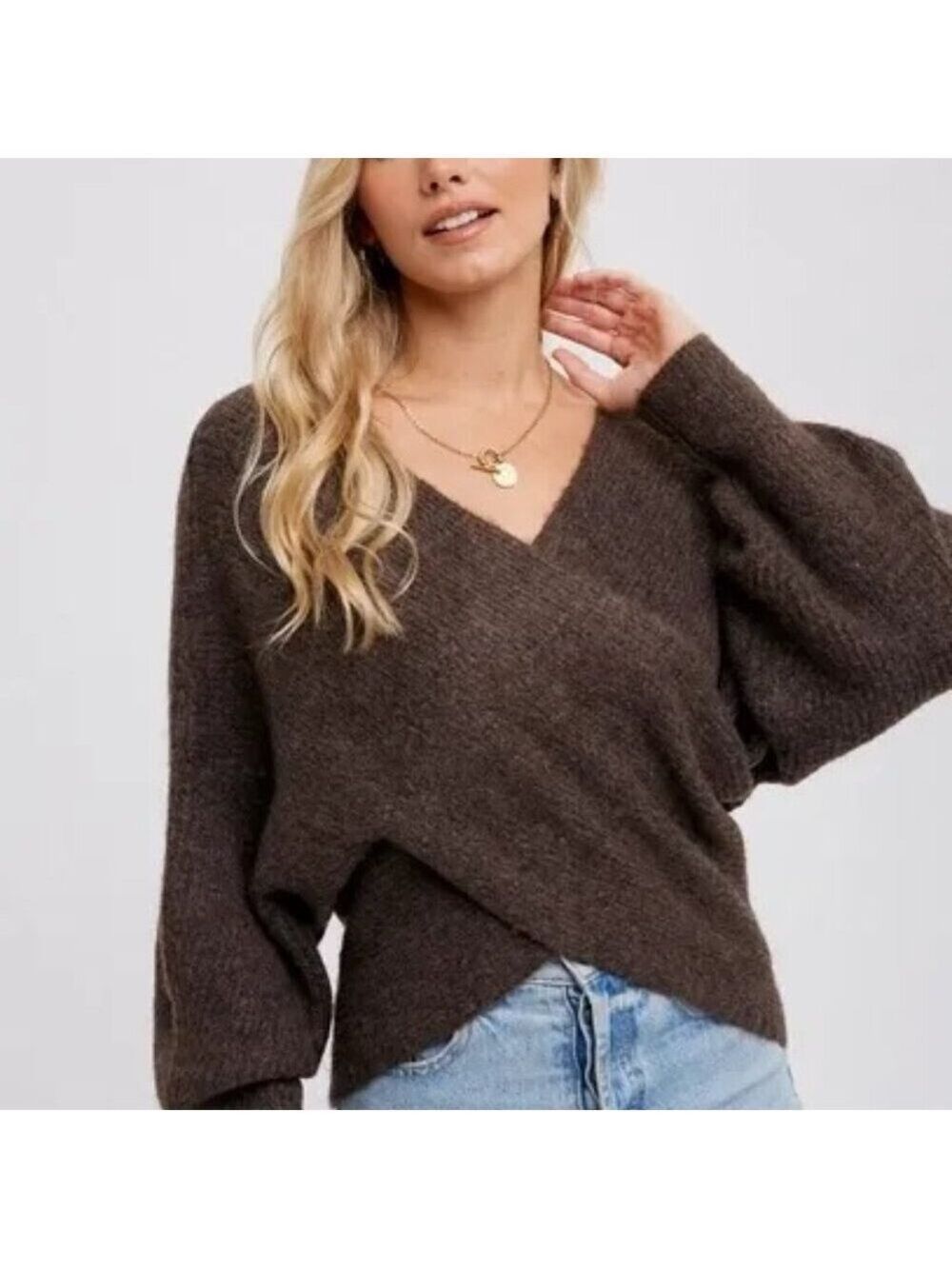 CLEAR OUT!!! Crossover Ribbed Pullover - Picture 10 of 10